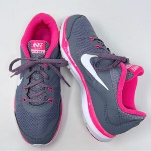 Nike Women’s Flex Trainer 5 Gray Pink Running Shoes Size 7 (724858-003)
